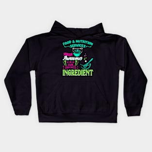 Food & Nutrition Services Being Awesome Lunch Kids Hoodie